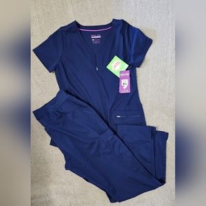 Healing hands purple label scrub set